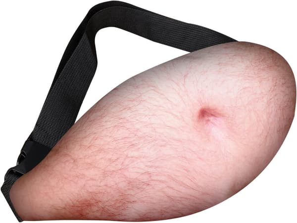 3D Pappa Ølmave Mavebælte Taske Sjove Gag-gaver til