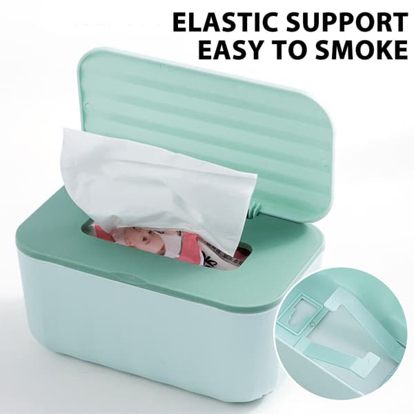 Mångsidig vävnadsförvaringslåda med lock, dammsäker organizer för hushåll Pink