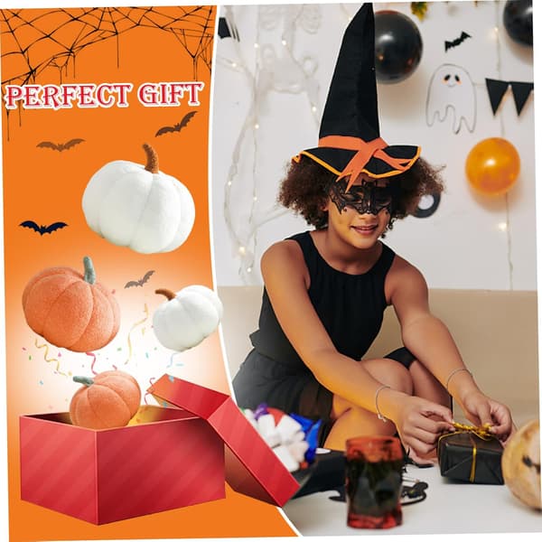 1 stk oransje gresskarpute Halloween gresskarputer 3D-simulert