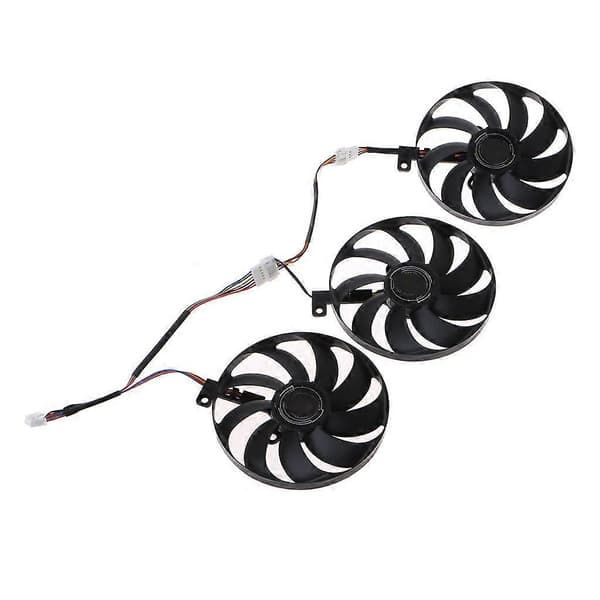 3 stk. 88MM T129215SU 7-Pin Køleblæser til ROG STRIX RTX 2080 2080Ti 12V 0.5A