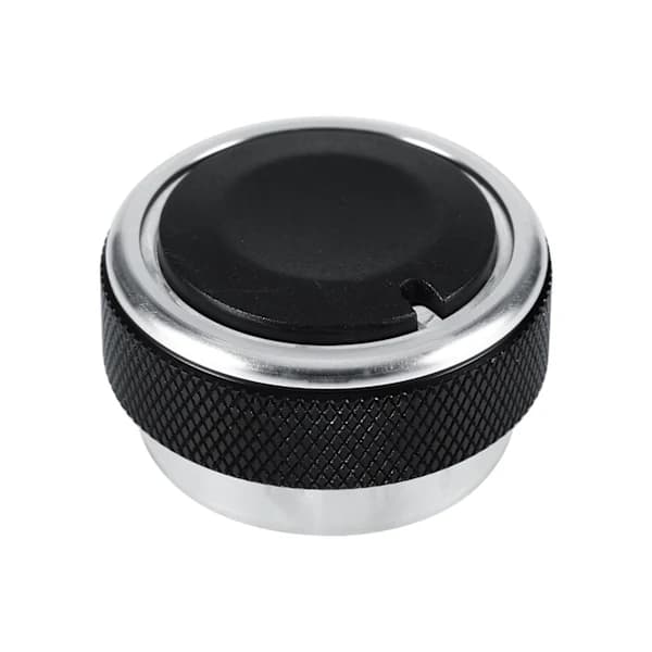 Aluminum A/C Knobs for Car Air Conditioning, Thermostat Knobs Easy to Install Quality Material for Most Car Models Black (3 Pcs)