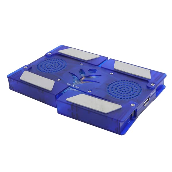 Laptop Cooling Pad 2 Fans Light Emitting Foldable USB Portable Notebook Cooling Base DR-2009