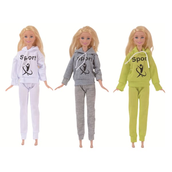 3 stk 30 cm Bobby moteklær (modell B)
