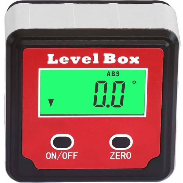 Waterproof Digital LCD Angle Meter Inclinometer Angle Box Bevel Box Spirit Level Angle Box Built-in Magnets