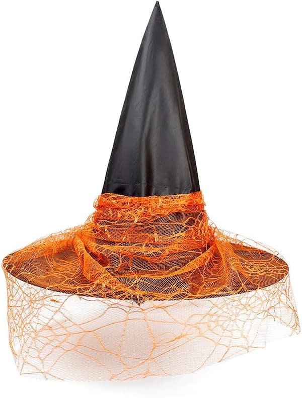 Halloween heksehatte, heksehovedbånd 2 stykker Wicked Witch Hat til