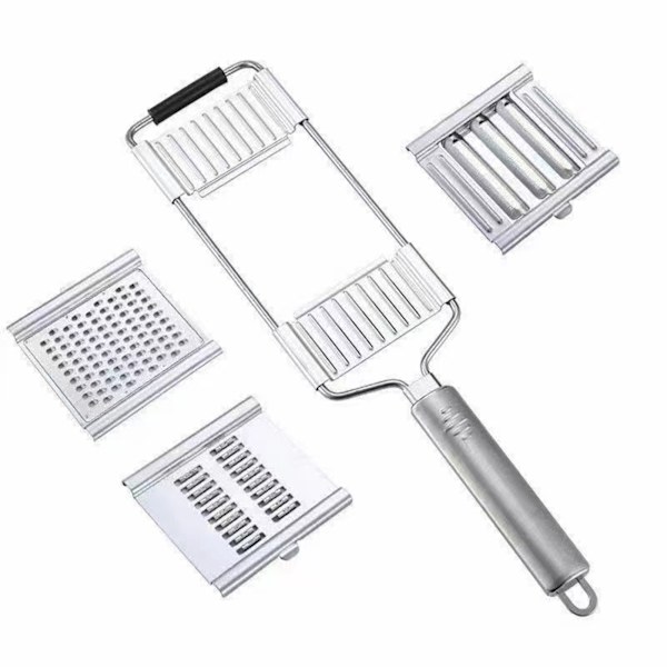 Stainless Steel Vegetable Grater Reusable Vegetable Slicing Tool for Cucumber Fruit Three Box Three Box