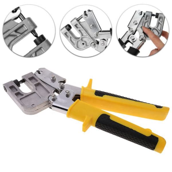 Stud Crimper Tool, One-Hand Aluminum Pliers for Fastening Metal and Decorative Gadgets
