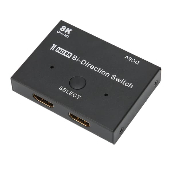 HD Multimedia Interface Switch 48 Gbps 2x1/1x2 Tovejs Splitter Understøtter 8K 60Hz/30Hz 4K 120Hz/60Hz
