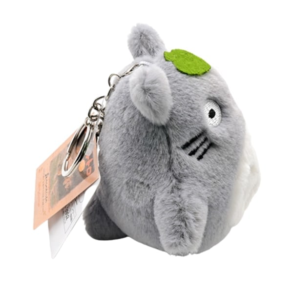 Mjuk Plysch Min Granne Totoro Fylld Docka Skolväska Tillbehör Hänge Grå