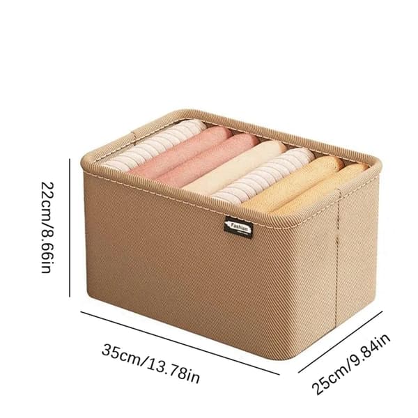 Wardrobe Storage, 35x25x22cm Desktop Storage Basket, Foldable Storage Box for Clothes, Drawer Organizer, Storage Box
