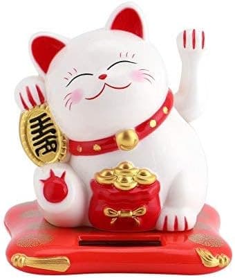 Maneki Neko - Solcelledrevet vinkende Maneki Neko Solar S