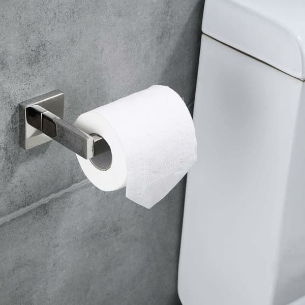 Toiletpapirholder i 304 rustfrit stål, krombelagt toiletpapirholder til vægmontering, toiletpapirholder til badeværelse