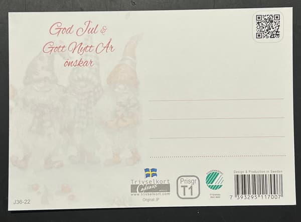 2025 10-pack Svenska Vykort Julkort Julvykort God Jul & Gott Nytt År