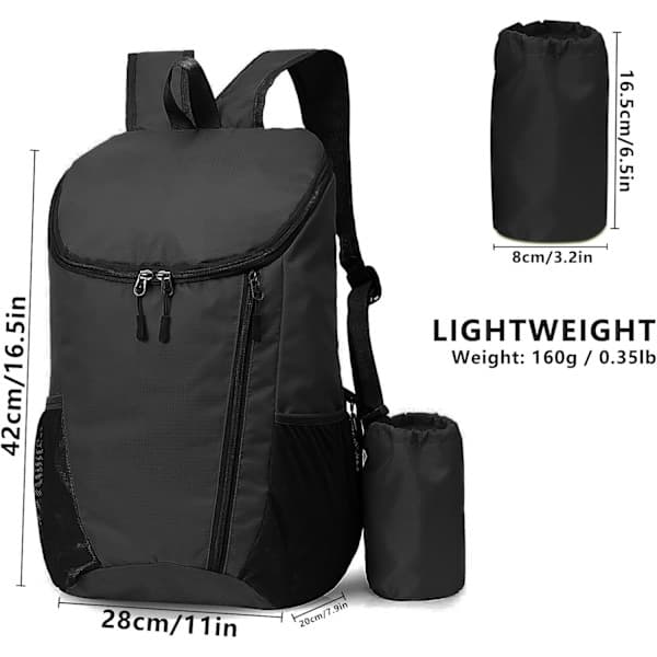 Lightweight Foldable Backpack, Small Hiking Backpack, Waterproof Packable Backpack for Men Women Kids, Durable Backpack for Outdoor Sports