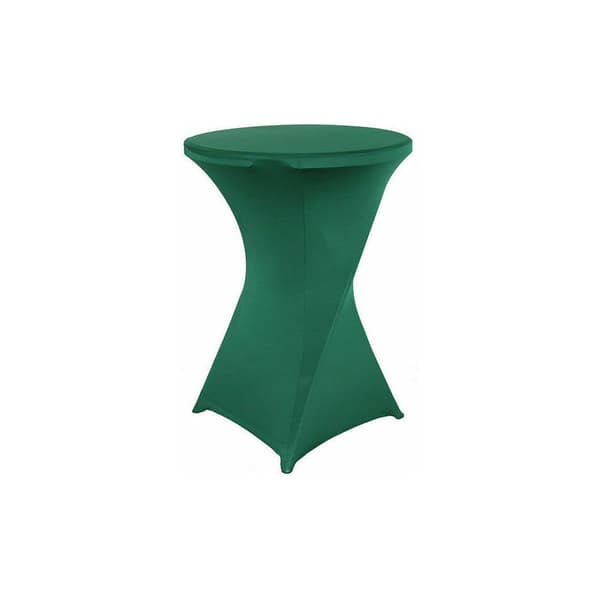 Bistrobordsöverdrag - ståbord - dekorativ cocktail - stretch spandex (mörkgrön)