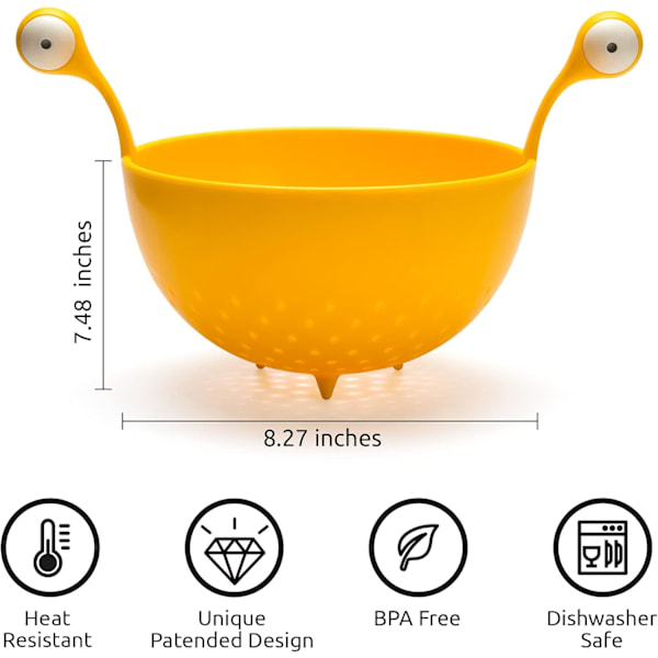 Kitchen Strainer for Draining Pasta, Vegetables, Fruit, Dishwasher Safe Strainers and Colanders