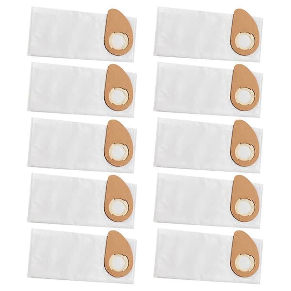 Ersättningsdammpåsar för Nilfisk Buddy II 12/18 Dammsugartillbehör Ersättningsbara non-woven soppåsar [DB] Vit 10-pack White 10PCS