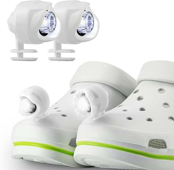 Hodelykter for Crocs-sko - 2X Selvlysende LED-tresko