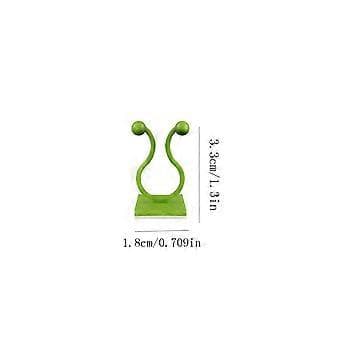 Green Rose Fastener Green Plant Non-perforated Self-adhesive Fixing Buckle B B