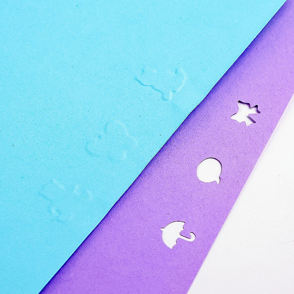 Artistic Hollow Document Hole Punch Craft Tool Plastic for Home Office