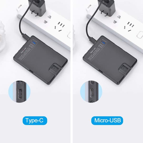 Genopladelig Clip-On Videolampe med Høj Effekt