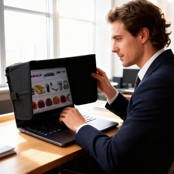 laptop-skärmskydd, vikbart, skyddar Leben M - M