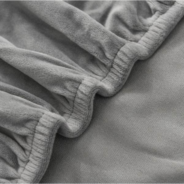 2-pack - Stolsöverdrag / Stolsöverdrag - Sammet grå 370 gray 370