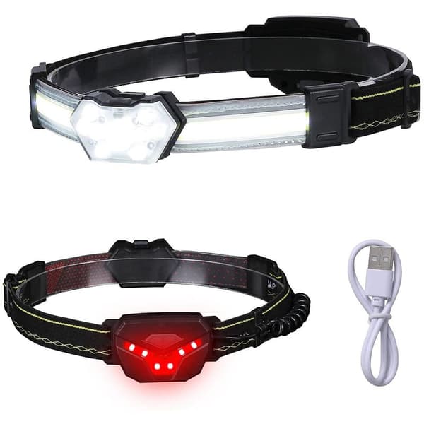 Rechargeable LED 270° Adjustable Headlight Waterproof Work Light for Running Camping Hiking Hunting