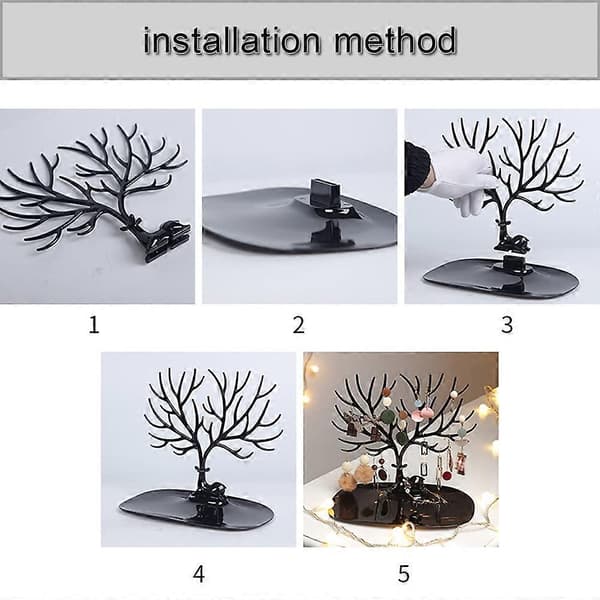 Deer Shaped Jewelry Stand, Jewelry Tree with Antlers