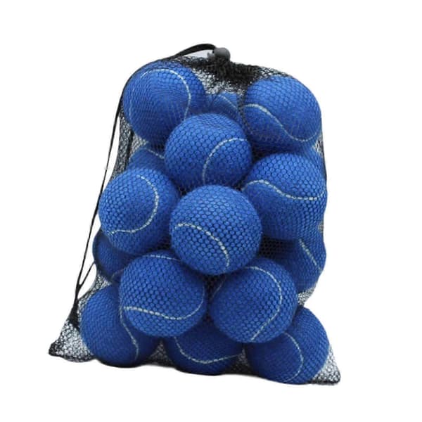 20 st Tennisbollar Elastiska Bollar Träning 2.52 \" Diameter Slitstarka Träningsbollar för Utomhussporter Tennisentusiaster [DB] Blå Blue