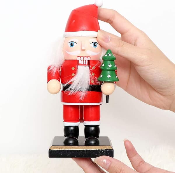 Nutcracker Christmas Decorations, Wooden Nutcracker Ornaments Nutcracker Action Figures Toy