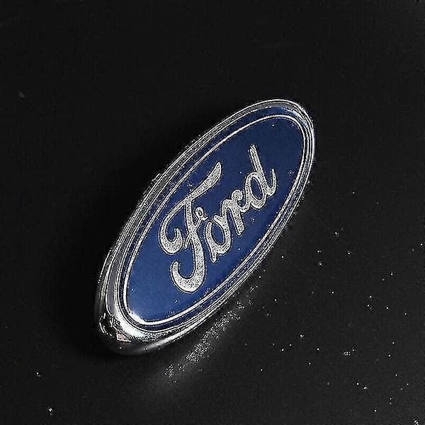 Til Ford Mærke Oval Blå/Krom 145x60mm Front/Bag Emblem Focus Mondeo Transit