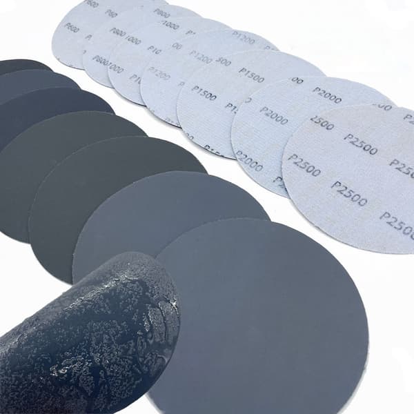 125 mm slibepuder - Pakke med 24 - Korn 600 til 5000 - Våd og tør (DB)