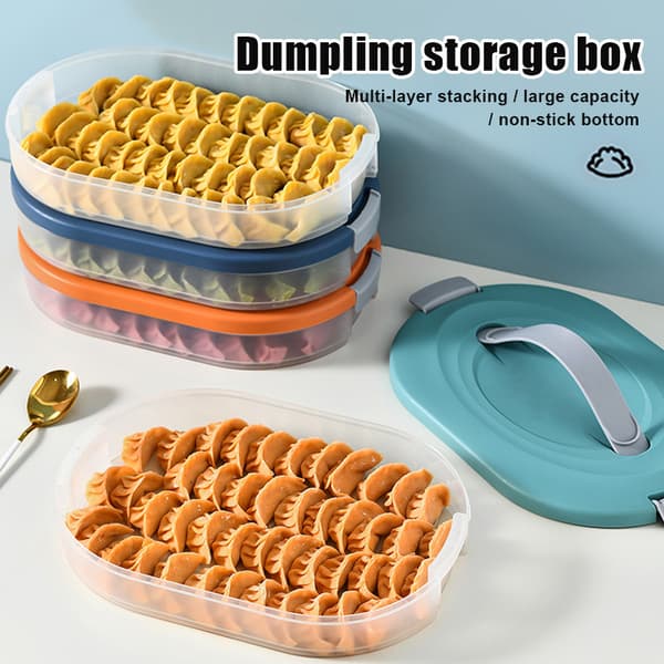 Household Wonton Dumpling Storage Box Multi-layer Food Grade Quick-freeze Box