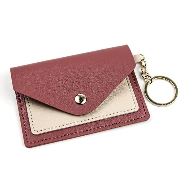 Ultratunt Mini Visitkortsfodral Ultratunn Textur för Resor [db] Mörkrosa Dark Pink