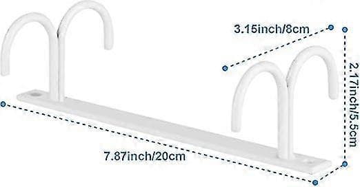 White, Under Cabinet Cup Holder, Coffee Cup Rack with Screws, 12 Cup Hooks Under Shelf, Drying Hook for Bar, Hanging Cup, Coffee Cup, Mug, etc.