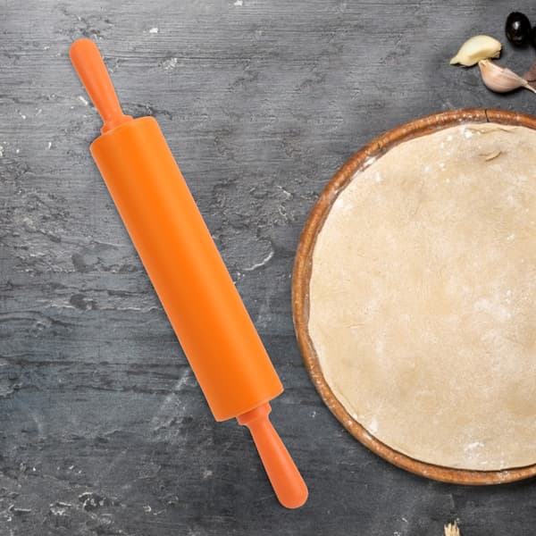 Fargerik silikonkjevle for restaurant, hjemmebakt brød, kakedeig (oransje)