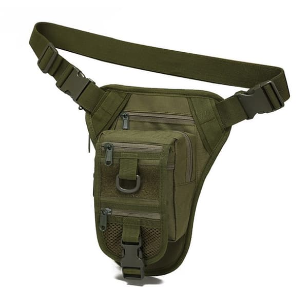Militär Taktisk Molle Drop Leg Bag Cross Over Ben Rig Lårväska