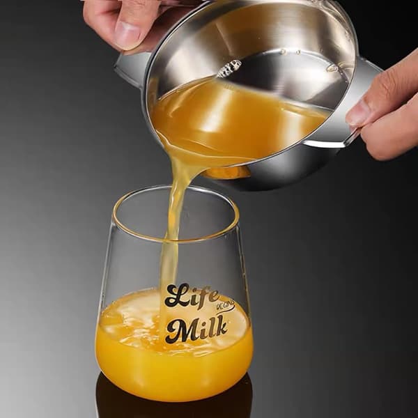 Citruspress i rustfrit stål, manuel juicer til lime, citrusfrugter og appelsiner