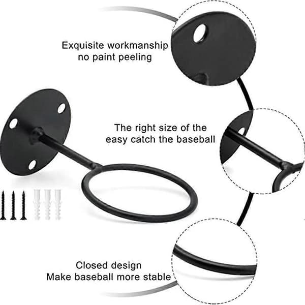 Oppbevaringshylle for baseballbat, displayholder, multifunksjonell veggmontert jernkunst, plassbesparende stue soverom