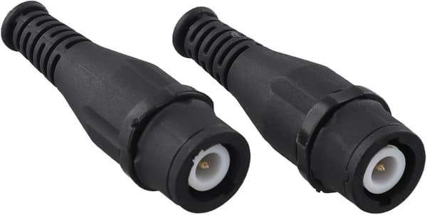 BNC-adapterset (2-pack) kameror och bildskärmar, hög kopparhane för konduktivitet ABS-skal