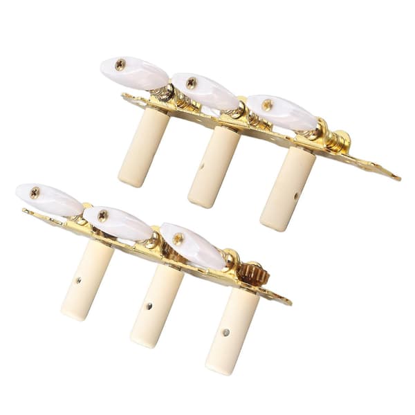 2 stk Klassiske Gitarstrenger Stemmeskruer Stemmepinner Nøkler Stemmer Sett Hvit Knapp