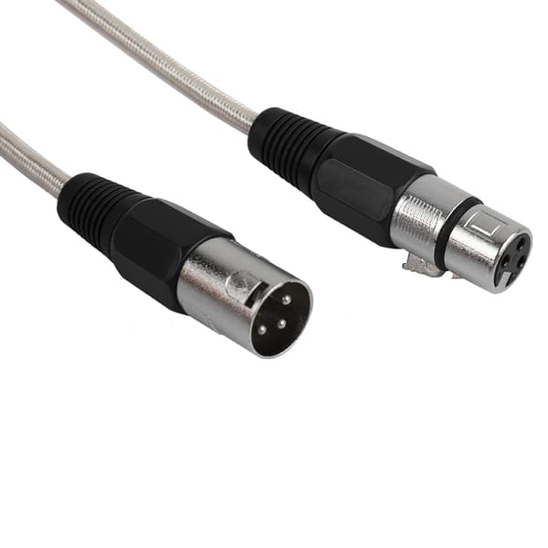 Høykvalitets XLR hann til hunn mikrofonkabel lydmikrofonkabel (15 m)