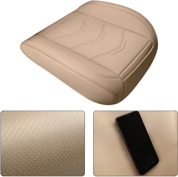 Sæde- og bundpudebetræk, bilsædebetræk beige - beige