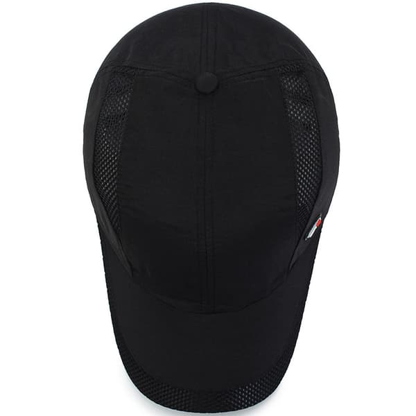 Sort - Justerbar baseballkasket golfhat motorcykel trucker-kasket strapback-kasket til mænd og kvinder, afslappet baseballkasket