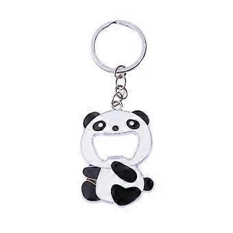 Panda Nøkkelring Bærbar Ølbrus Flaskeåpner Nyhet Nøkkelring Feriegave