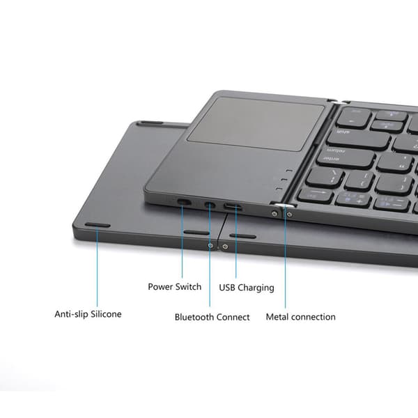 Trådløst minitastatur med touchpad i superslankt design
