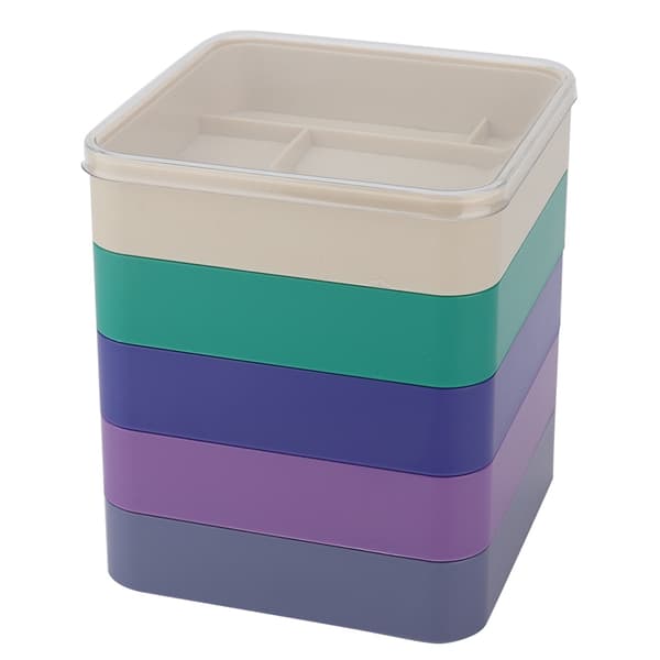 5-Layer Watch Parts Storage Box, Watch Tools for Screw Components, Movements, Hardware Parts (Square)