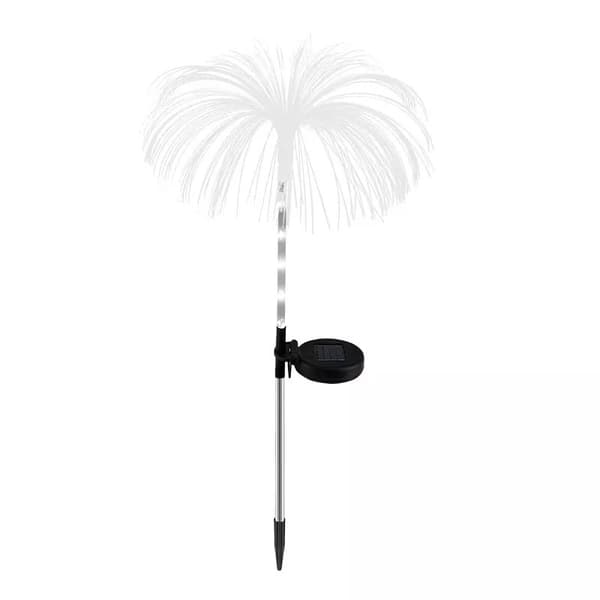 Solcellelampe Lysende Dekorativ Optisk Fiber Smuk Vandmand Blomst