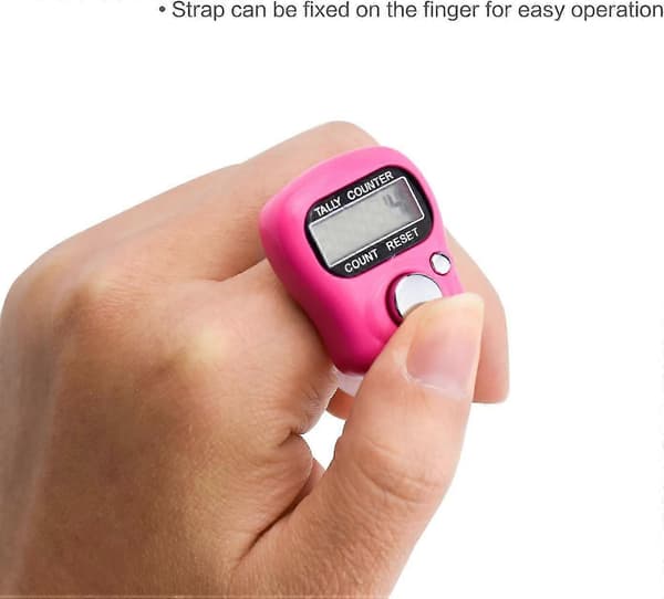 10 stk. elektronisk fingertæller, digital LCD-totalisator håndtæller (ShiKai)